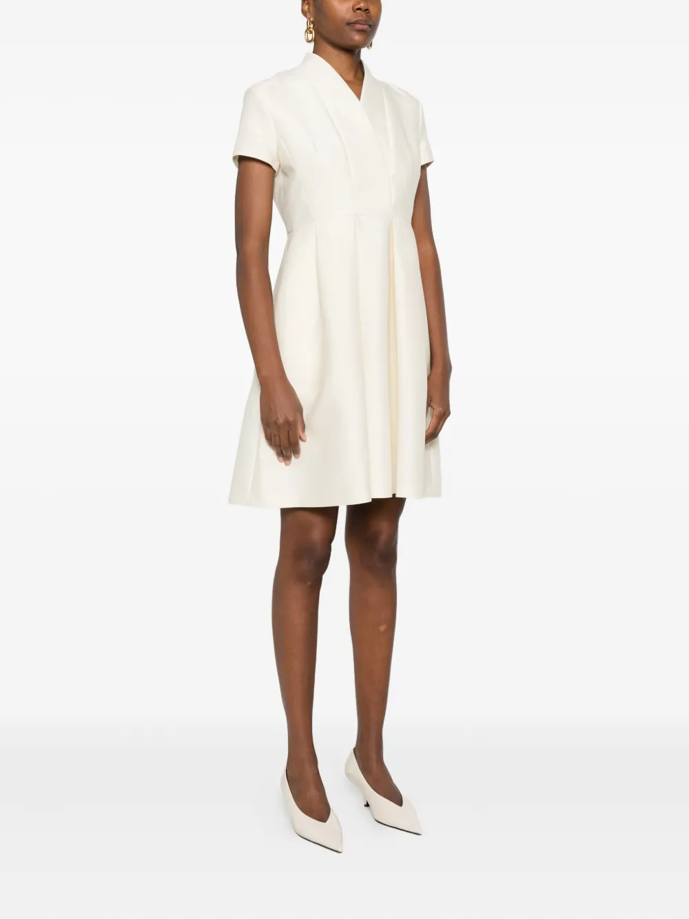 Curiel Geplooide jurk Wit