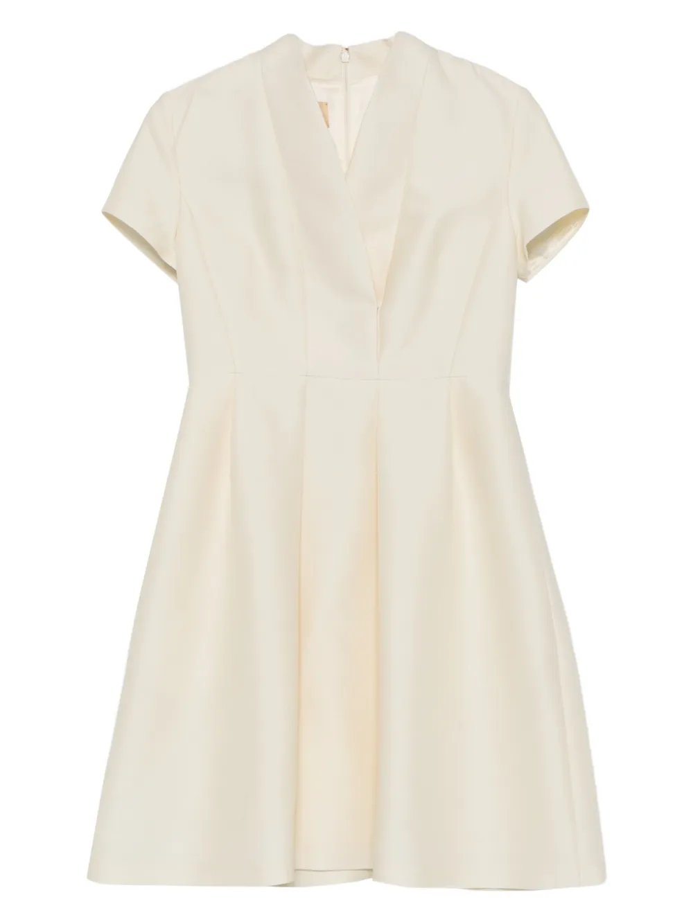 Curiel short-sleeve pleated dress | White | Image 1