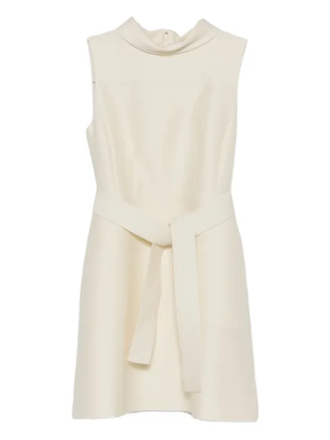 Curiel high-neck belted mini dress