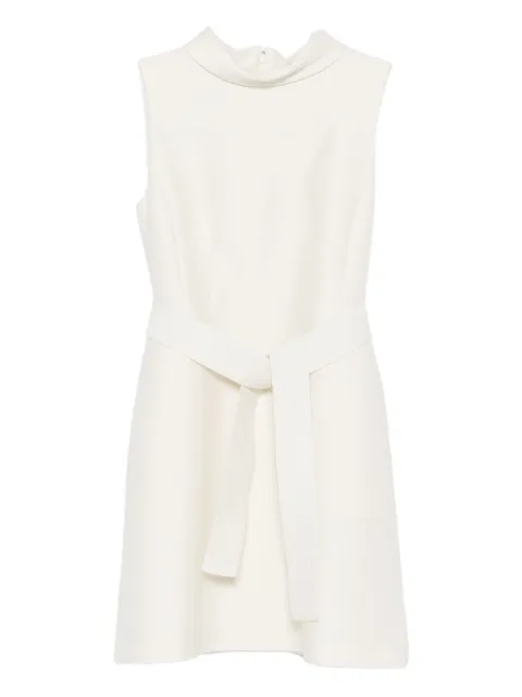 Curiel high-neck belted mini dress
