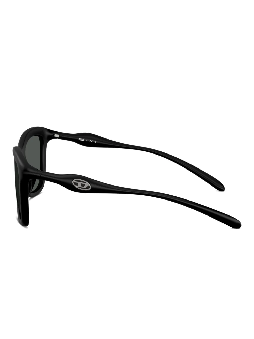 Diesel 0dl3008u zonnebril Zwart