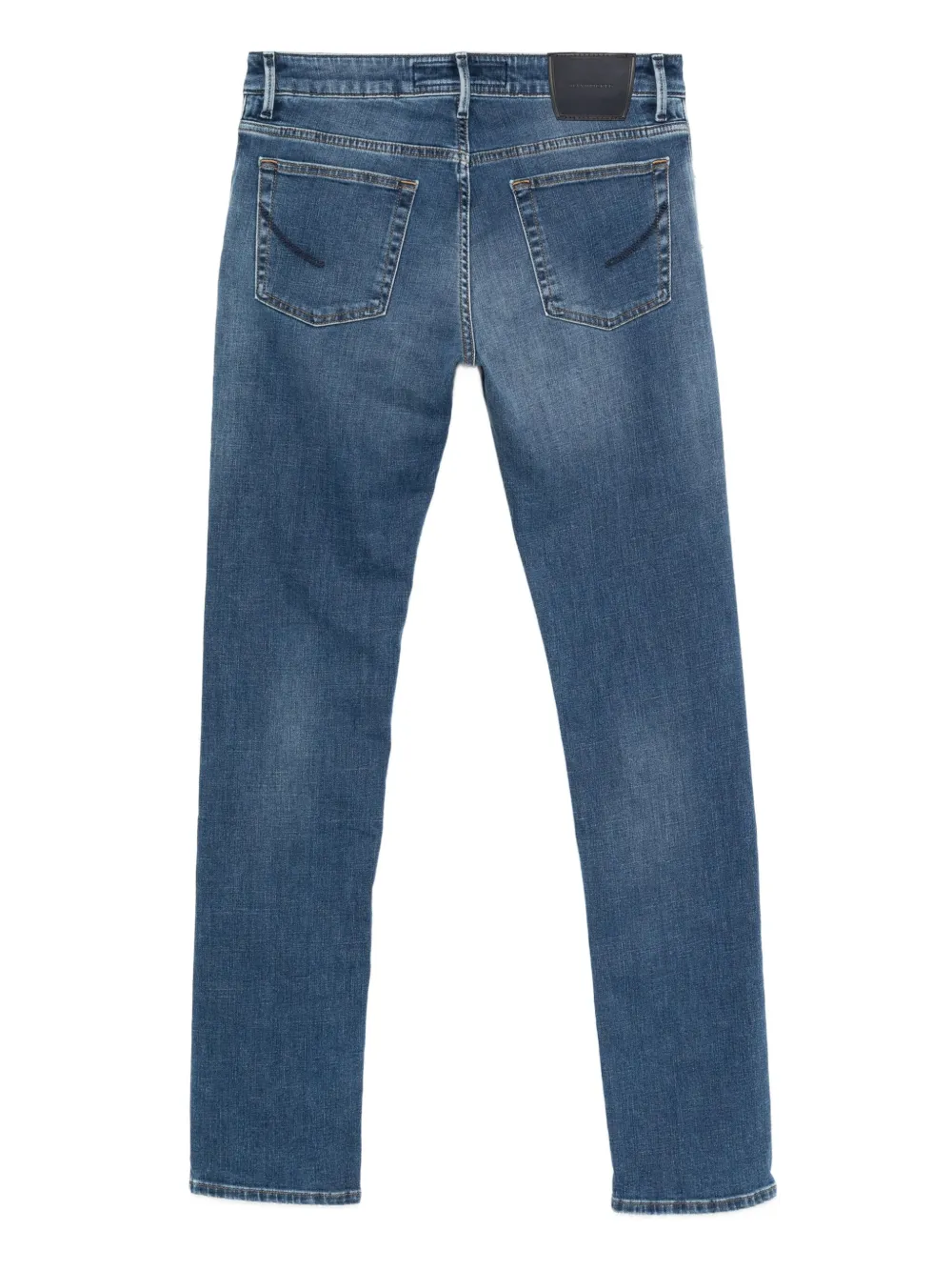 Hand Picked logo-patch jeans - Blauw