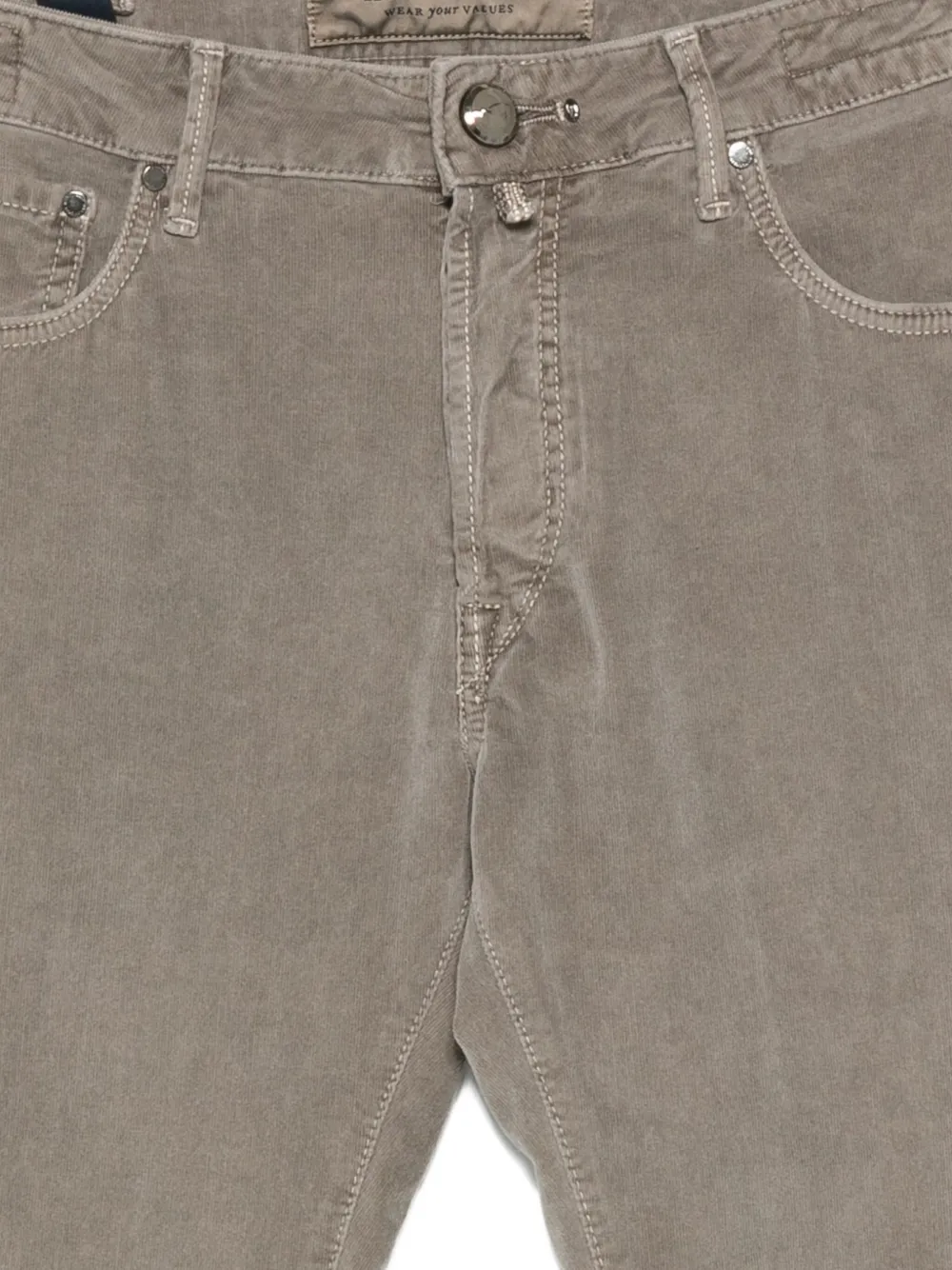 Hand Picked Broek met vijf zakken Grijs