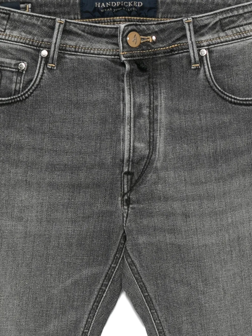 Hand Picked Five-pocket Jeans In Gray