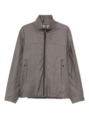 Dunhill zip-up Lightweight Jacket | Grey | FARFETCH JO