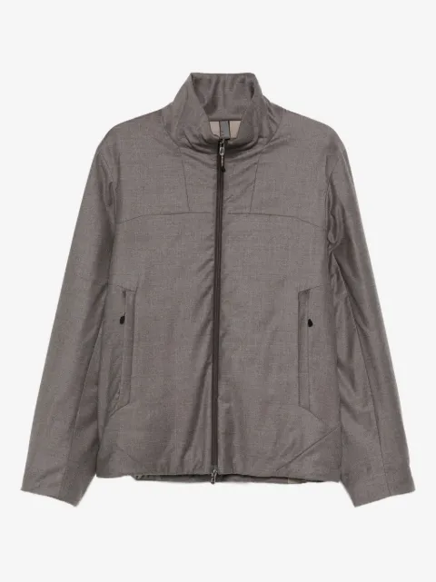 Sease zip-front panelled jacket
