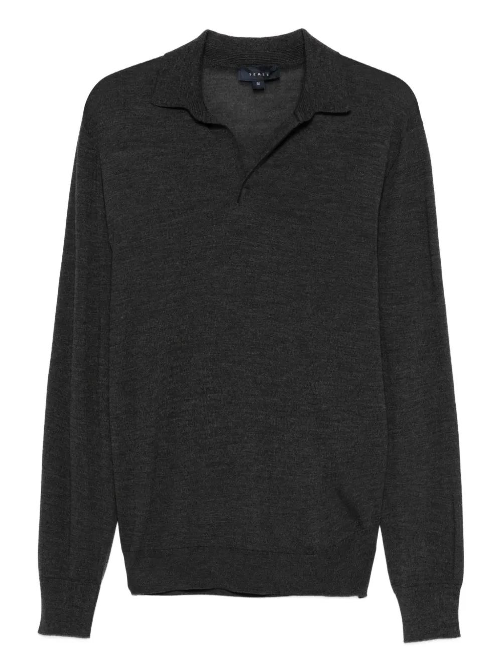 Sease wool polo shirt | Black | Image 1