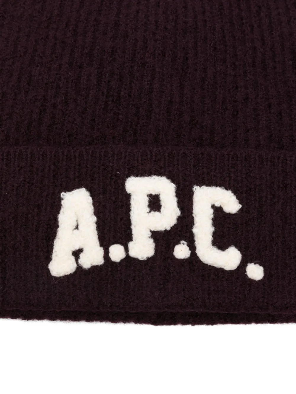 Apc Axel Logo-embroidered Beanie In Pattern