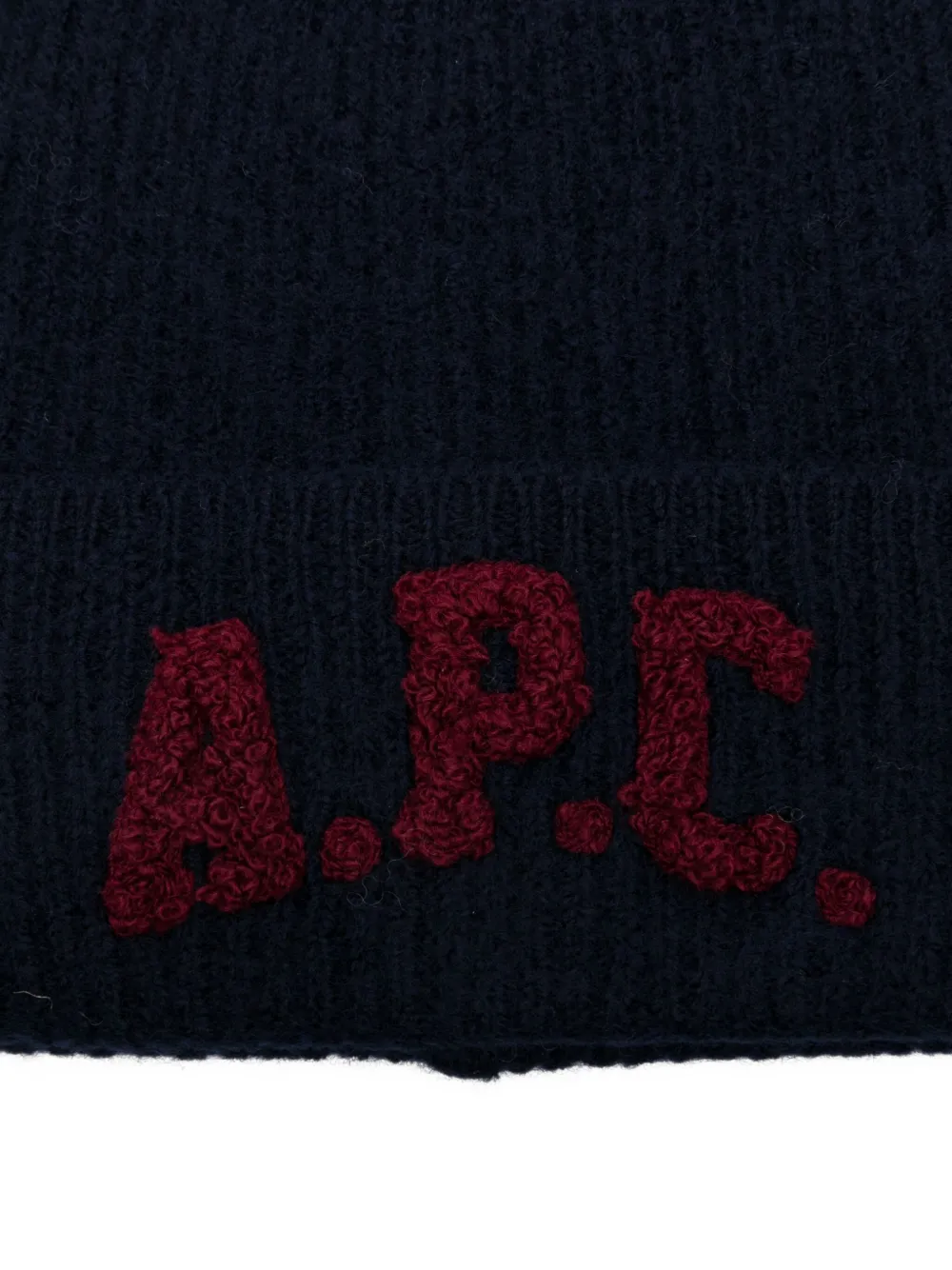 A.P.C. Muts met geborduurd logo Blauw