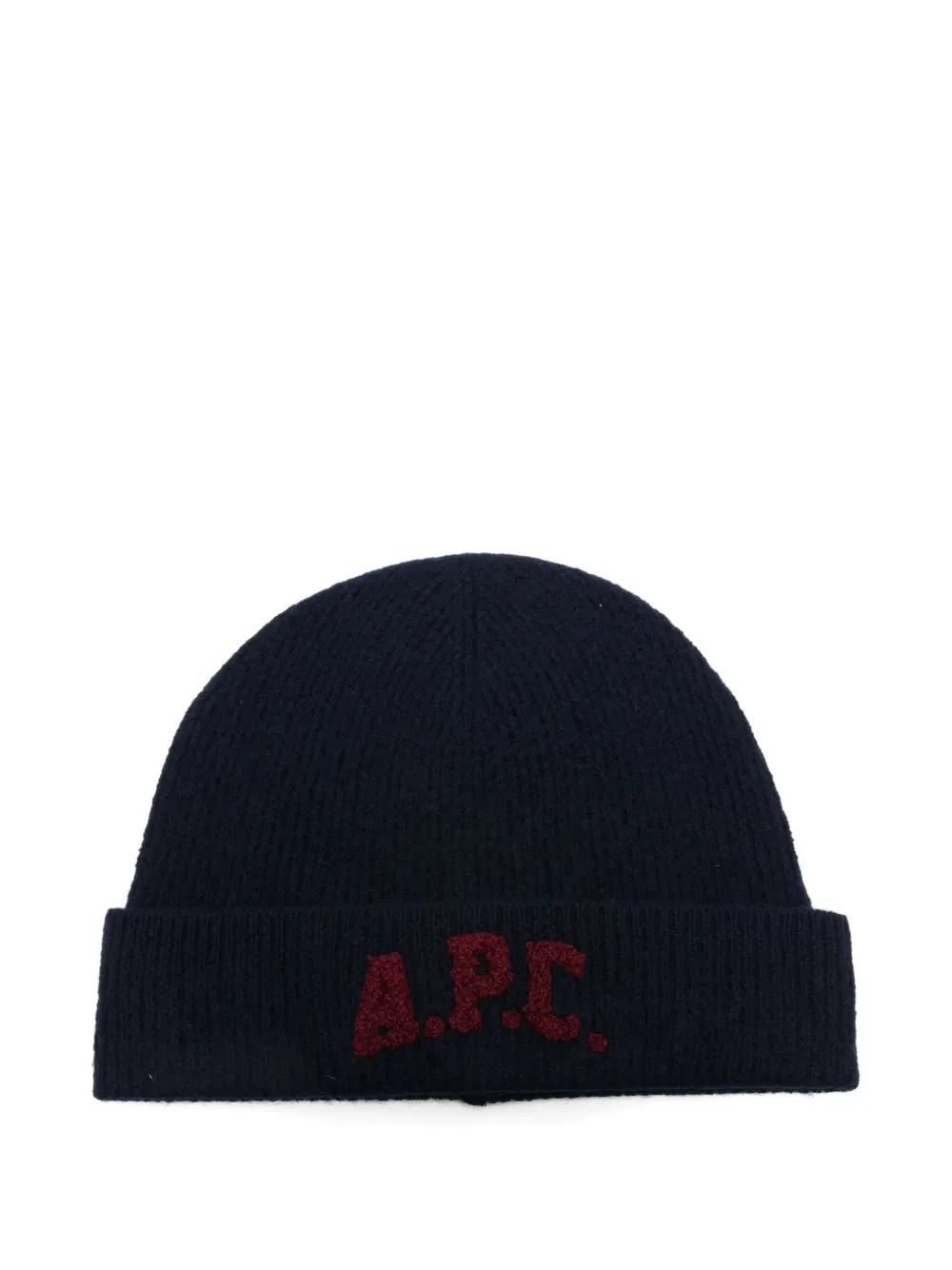 A.P.C. embroidered-logo beanie | Blue | Image 1