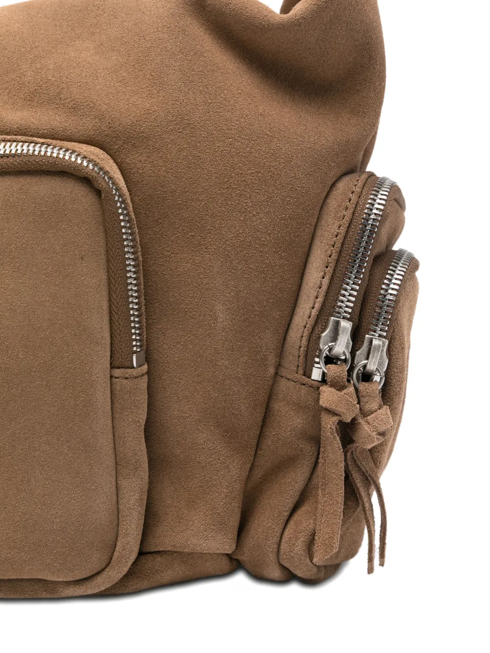 Margesherwood Suede Zip-fastening Tote Bag In Brown