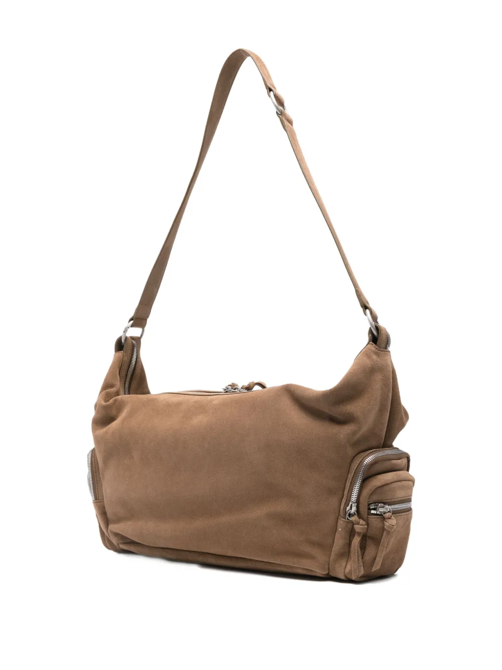 Marge Sherwood Suède shopper met ritssluiting - Bruin