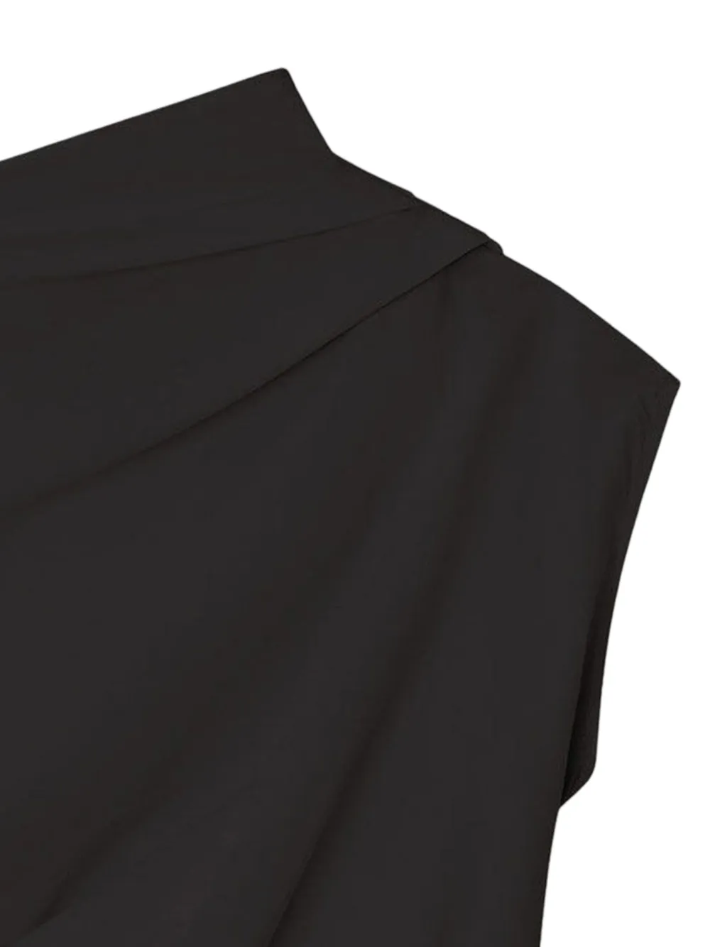 GANNI Asymmetrische top - Zwart