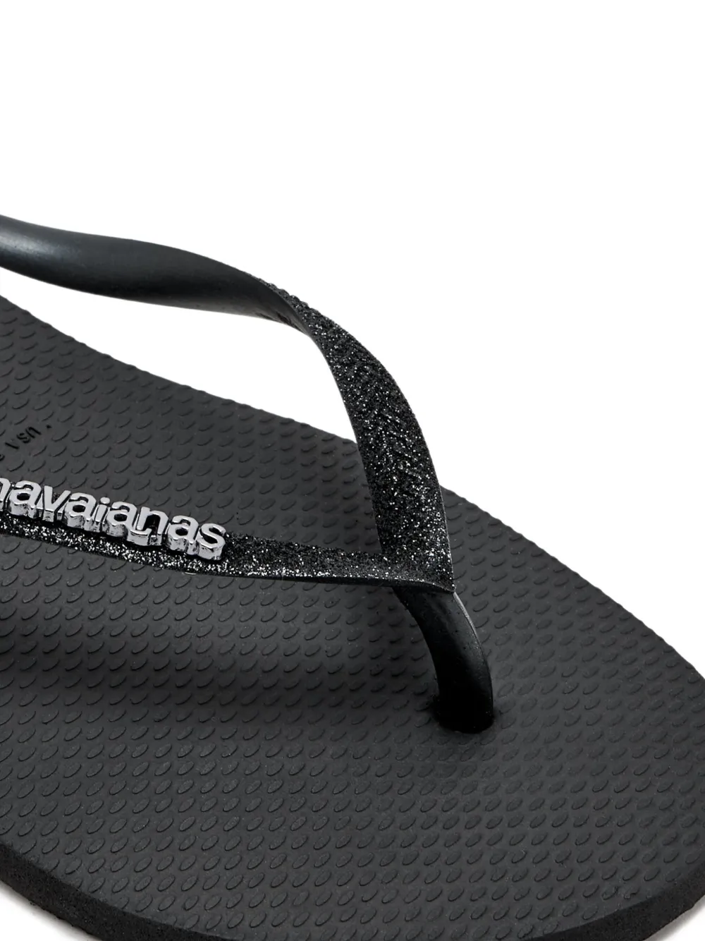 Havaianas Slim Glitter II teenslippers Zwart