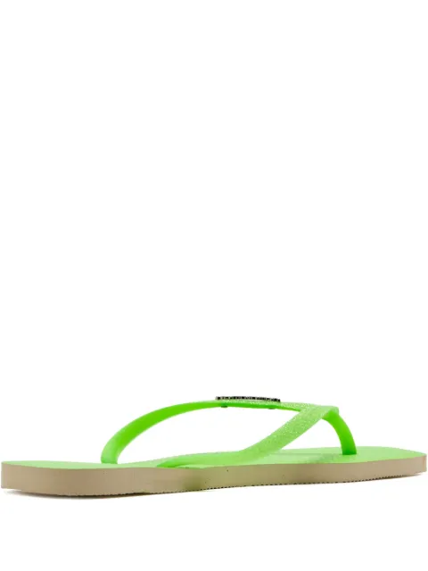 Havaianas Square glitter-strap flip-flops