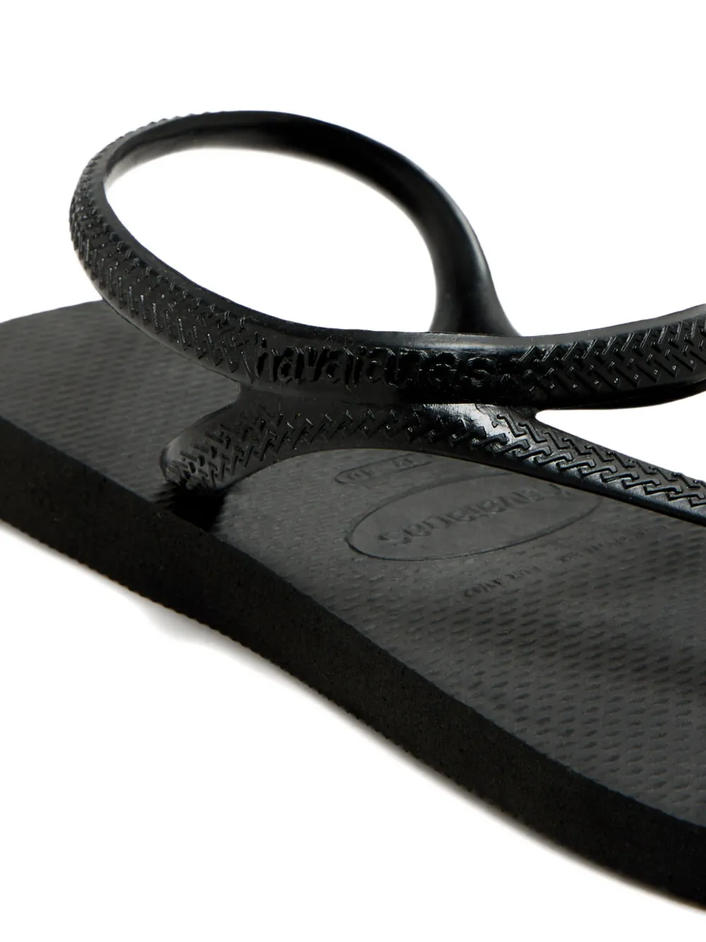 Havaianas Luna Cross-straps Rubber Sandals In Black