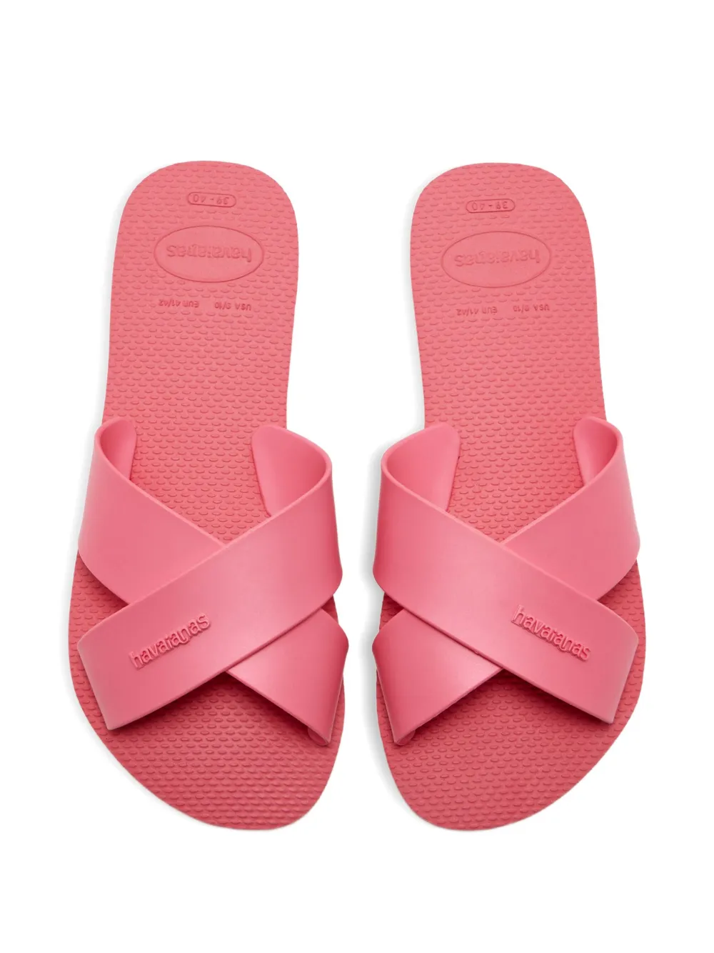 Havaianas Aqua Logo-embellishment Slides In Pink