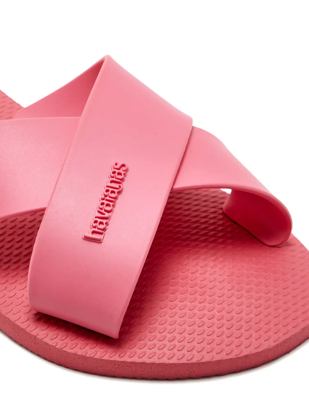 Havaianas Aqua Logo-embellishment Slides In Pink