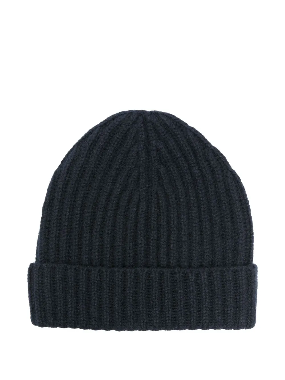 Malo Ribbed Cashmere Beanie Hat In Brown