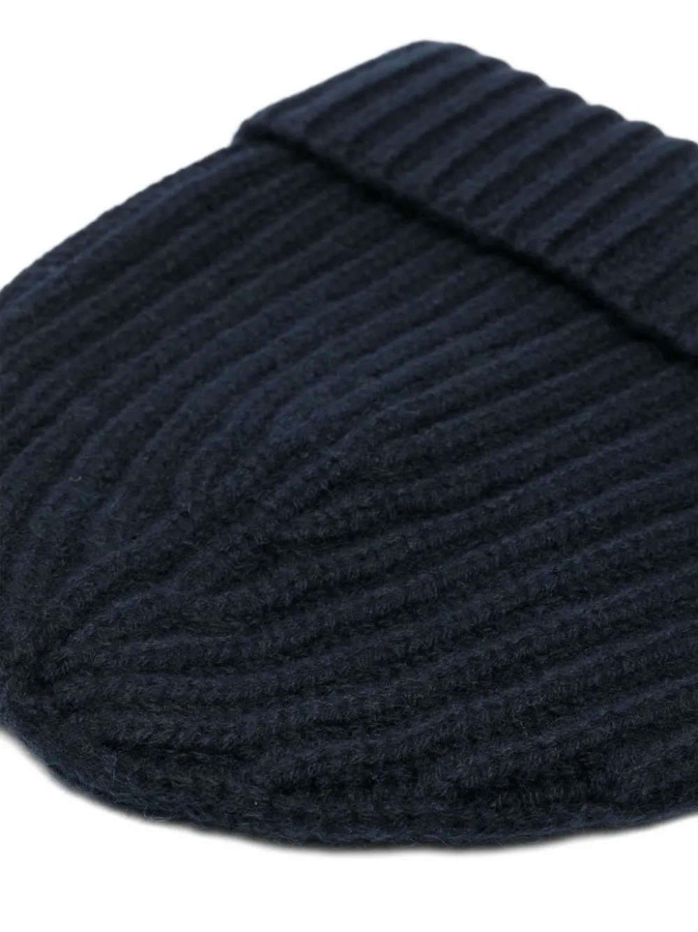 Malo Ribbed Cashmere Beanie Hat In Brown