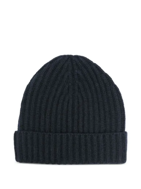Malo gorro de cachemira tejido de canalé
