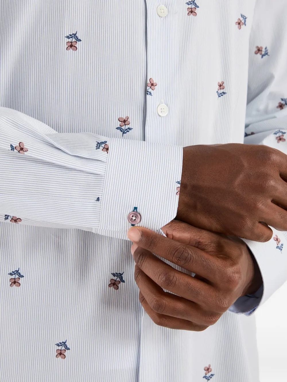 Paul Smith Overhemd met bloemenprint Wit