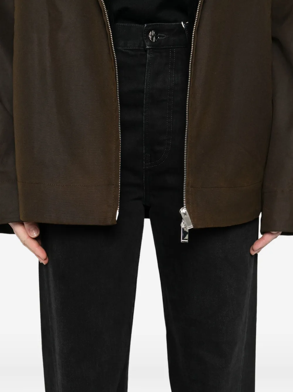 TOTEME Broek met gegraveerd logo Zwart