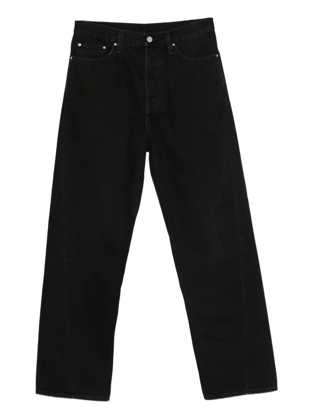 TOTEME logo-engraved trousers | Black | Image 1