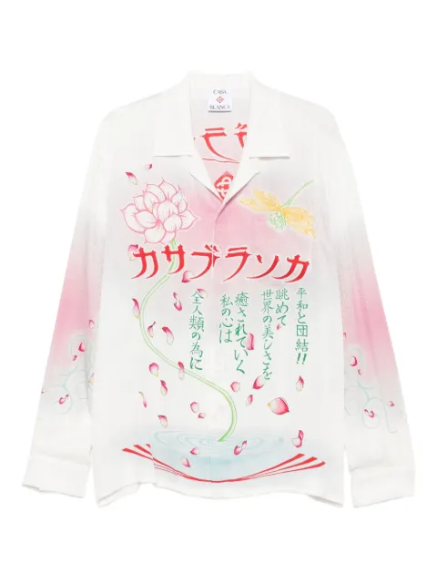 Casablanca lotus-print shirt