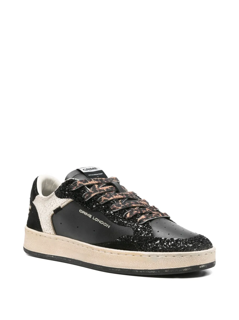 Crime London Chelsea glitter-detail sneakers | Low-Tops | Image 2