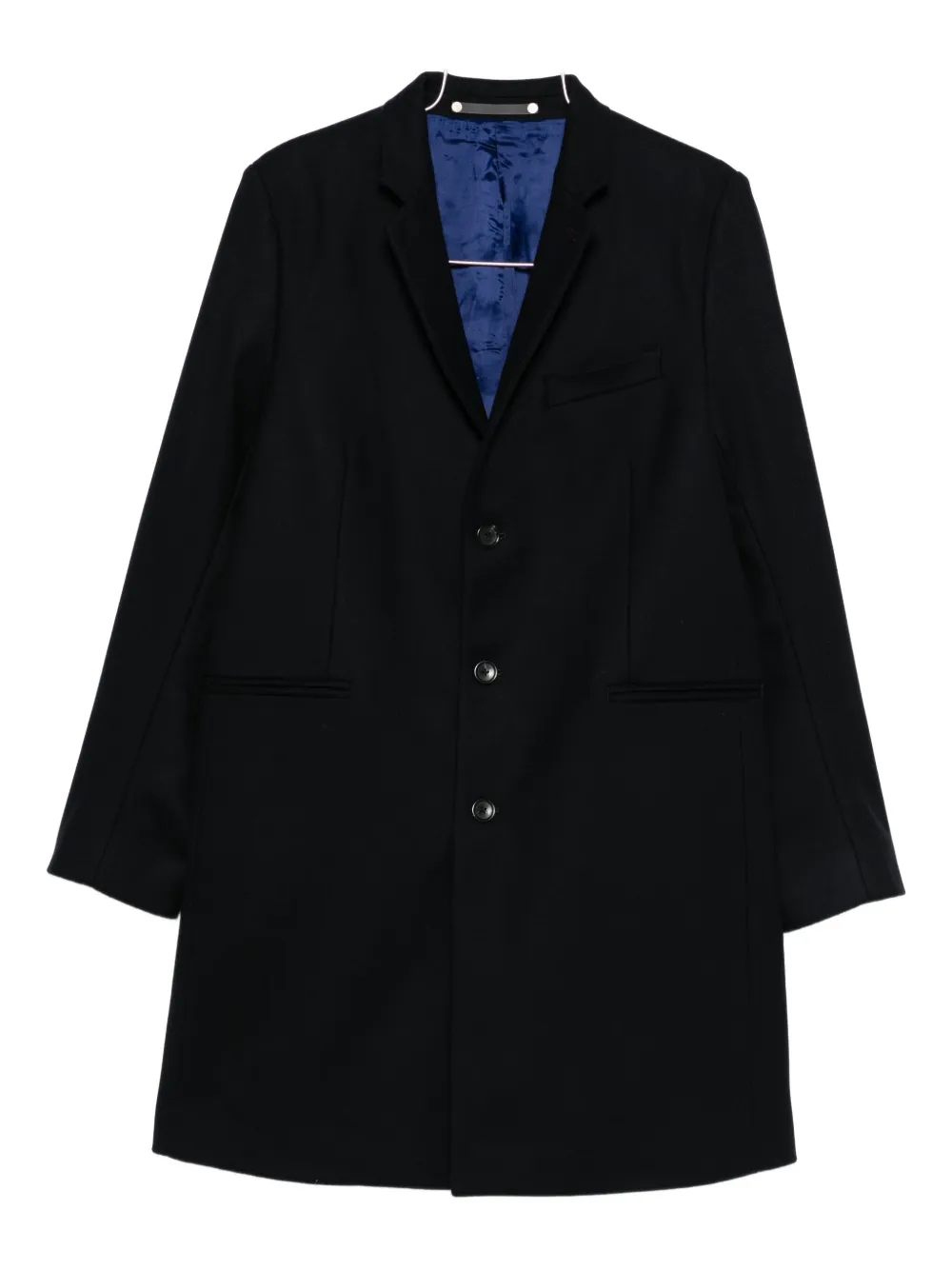 Ps By Paul Smith Button Coat In Black
