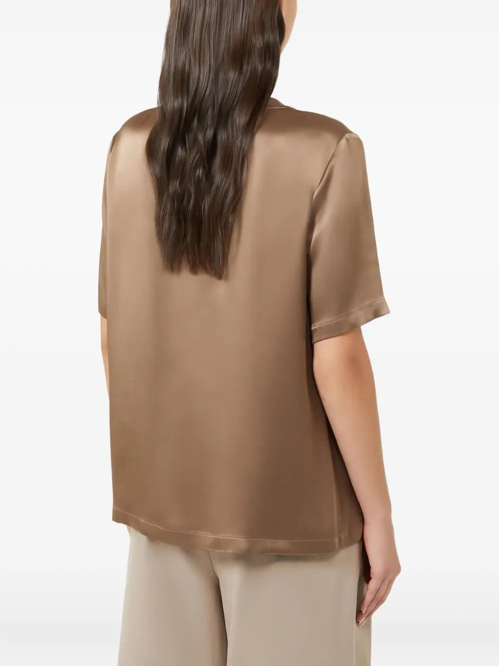 'S Max Mara T-shirt met korte mouwen Bruin