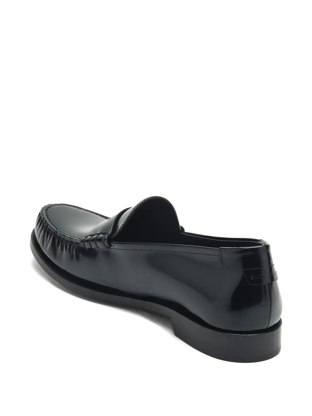 Saint Laurent Leren penny loafers Zwart
