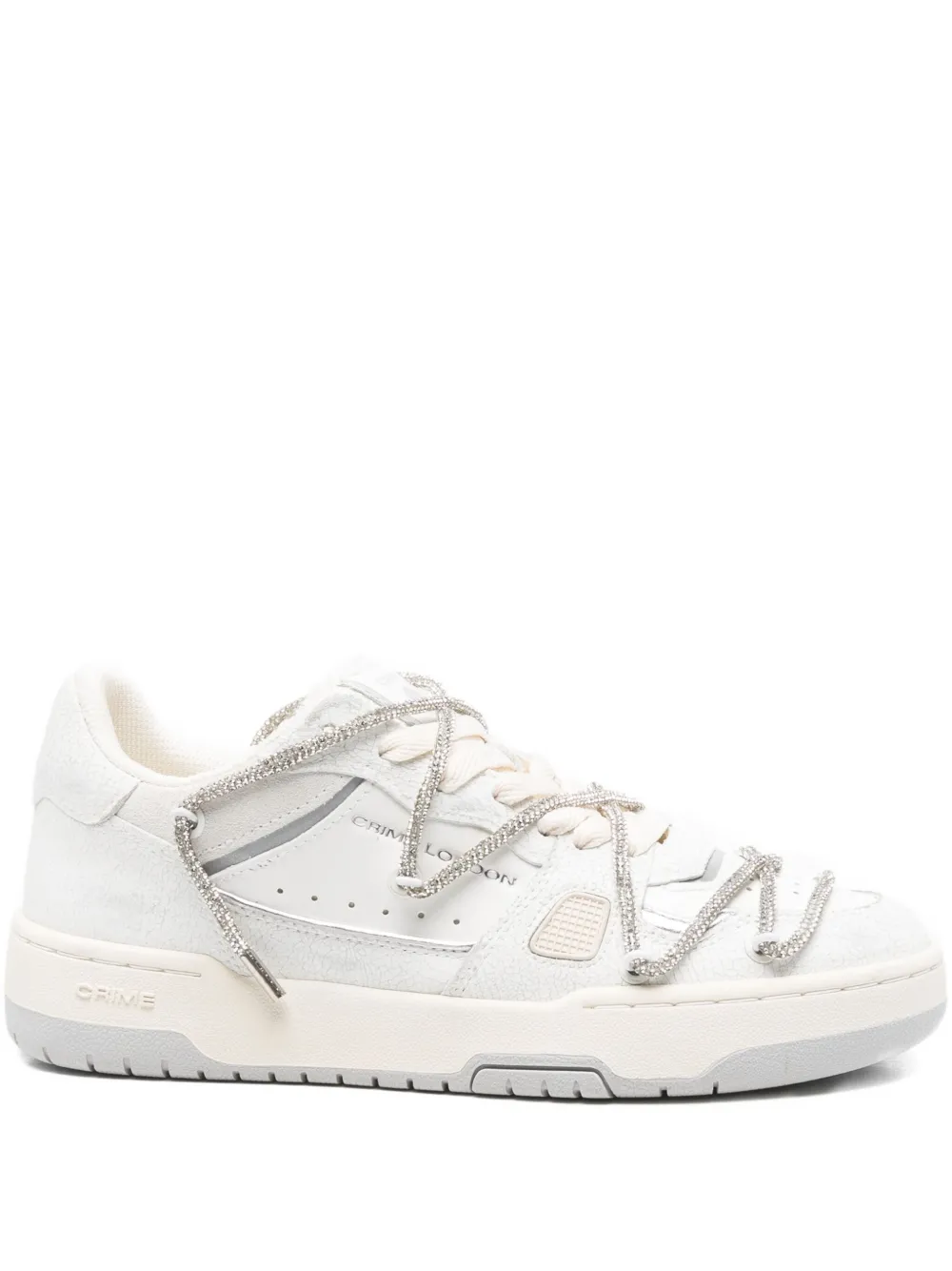 Crime London crystal-embellished sneakers | White | Image 1