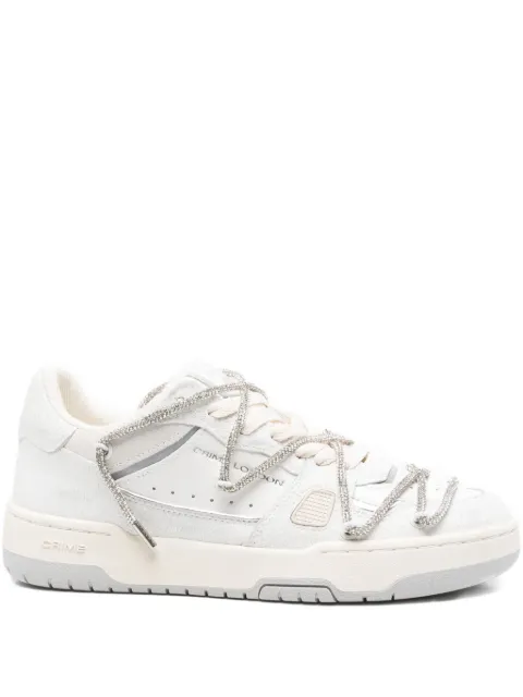 Crime London crystal-embellished sneakers