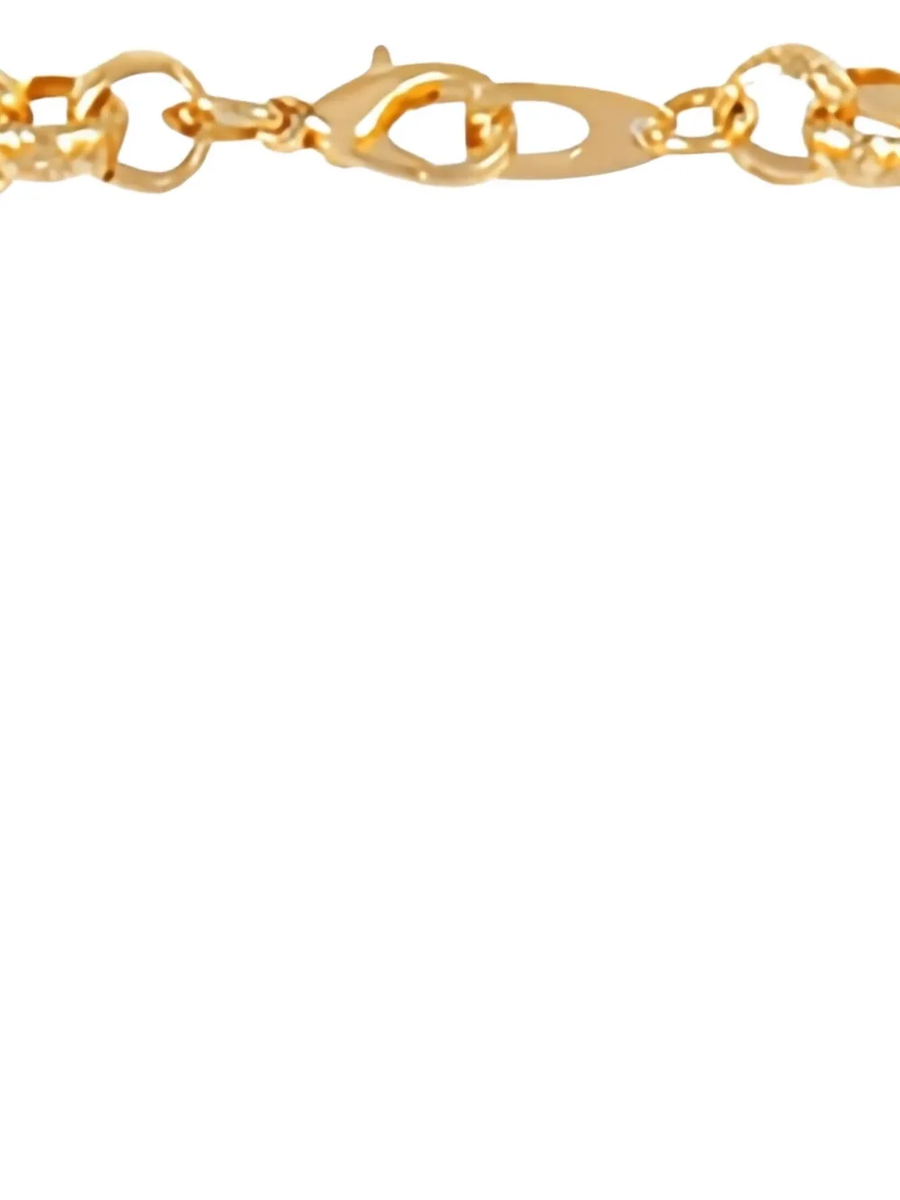 Pre-owned Susan Caplan Vintage 1990s Etched Chain Necklace In Gold