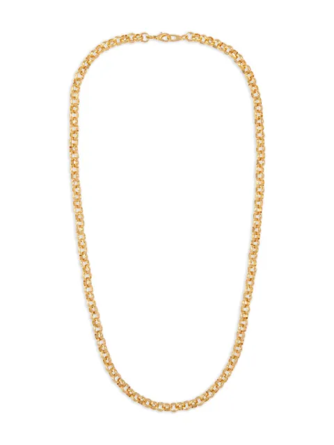 Susan Caplan Vintage 1990s etched chain necklace