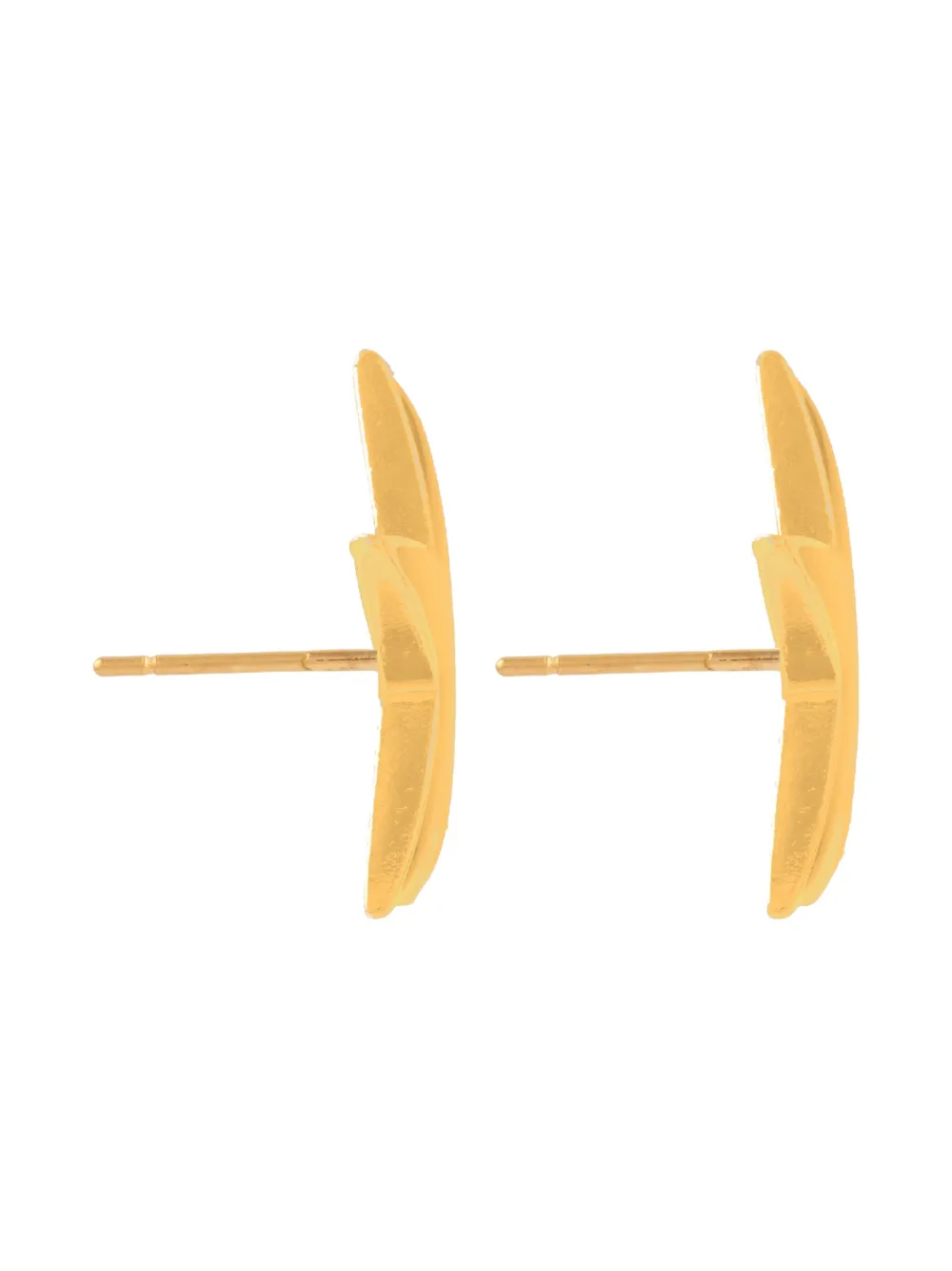 Pre-owned Susan Caplan Vintage 1980s Star Earrings In Gold