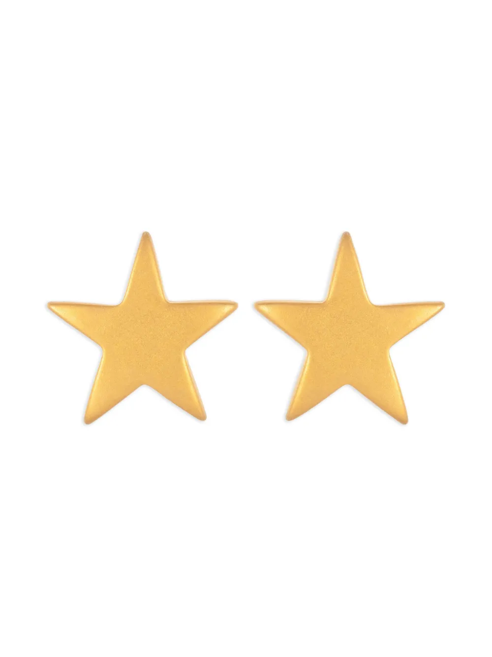 Susan Caplan Vintage 1980s star earrings | Gold | Image 1