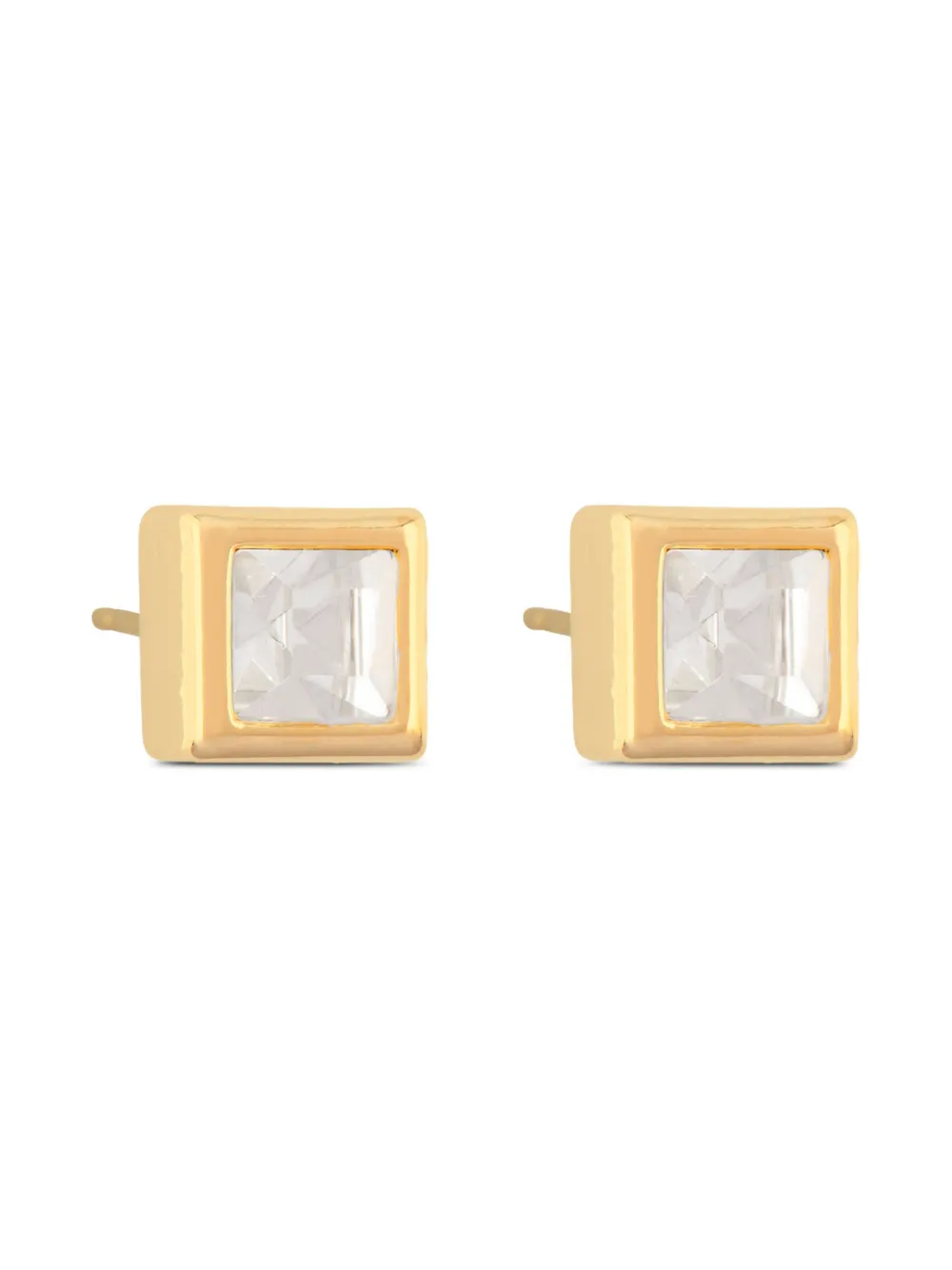 Monet Pre-Owned 1980s square-cut stud earrings | Gold | Image 1