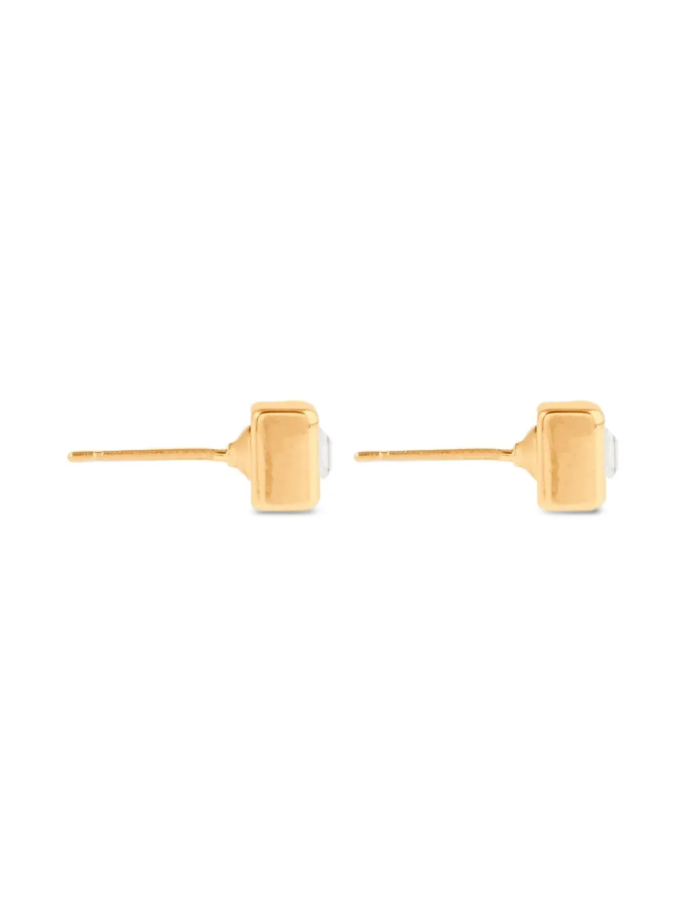 Monet Pre-Owned 1980s square-cut stud earrings | Image 2