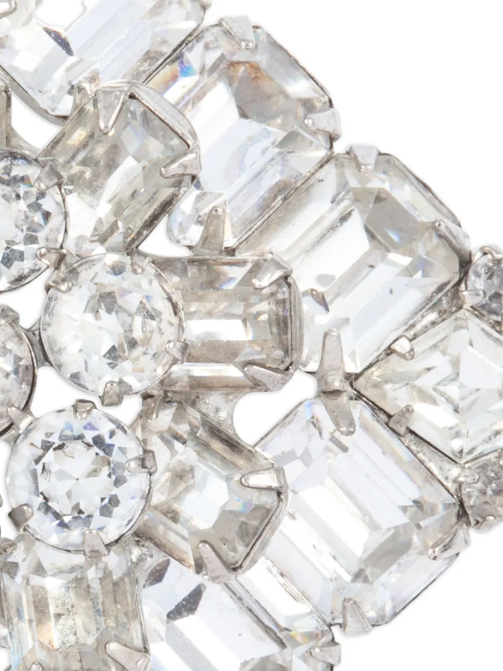 Susan Caplan Vintage 1950s crystal-embellishment square brooch | Image 2