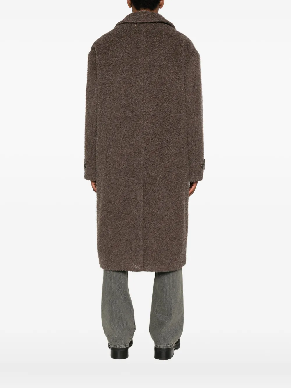 Golden Goose Buttoned Pocket Coat In Brown