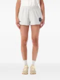 Sporty & Rich embroidered elastic-waist shorts - Grey