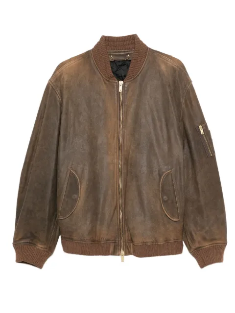 Golden Goose zip-fastening leather jacket