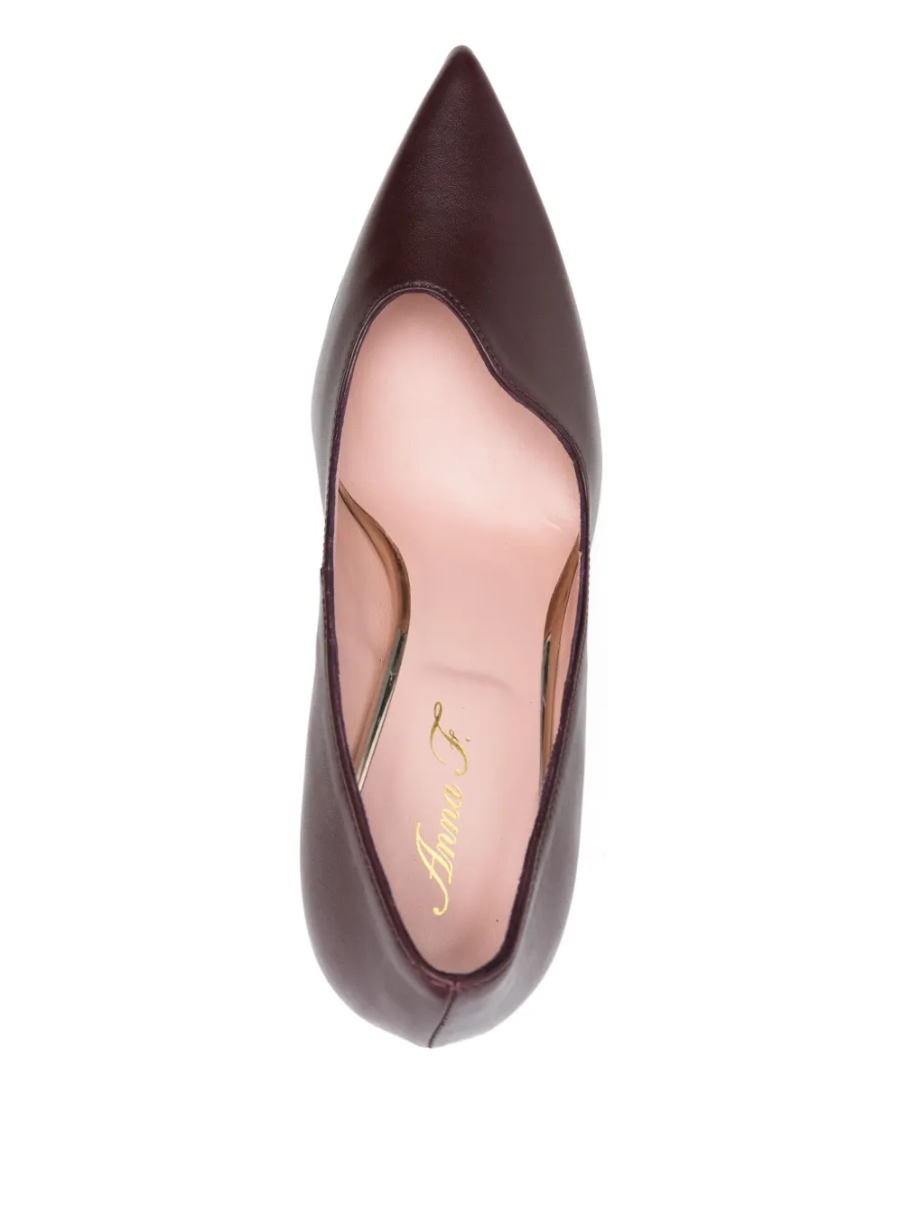 Anna F. pointed-toe stiletto pumps Red