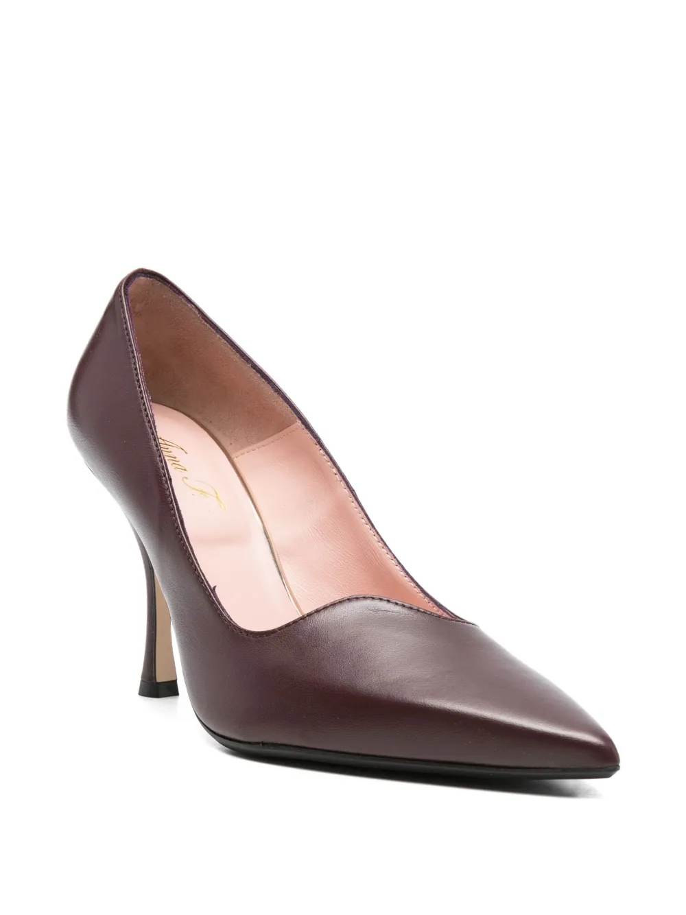Anna F. pointed-toe stiletto pumps Red