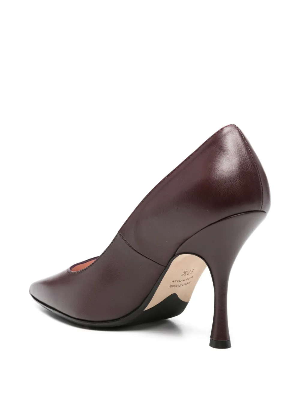Anna F. pointed-toe stiletto pumps Red