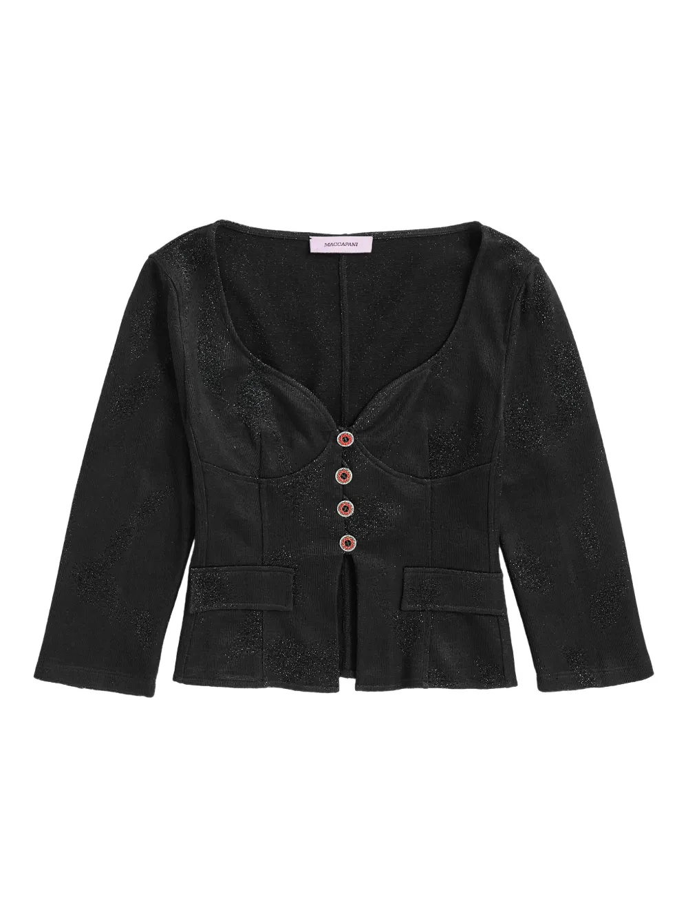 Maccapani Vinnie structured top - ブラック Maccapani Vinnie structured top - ブラック
