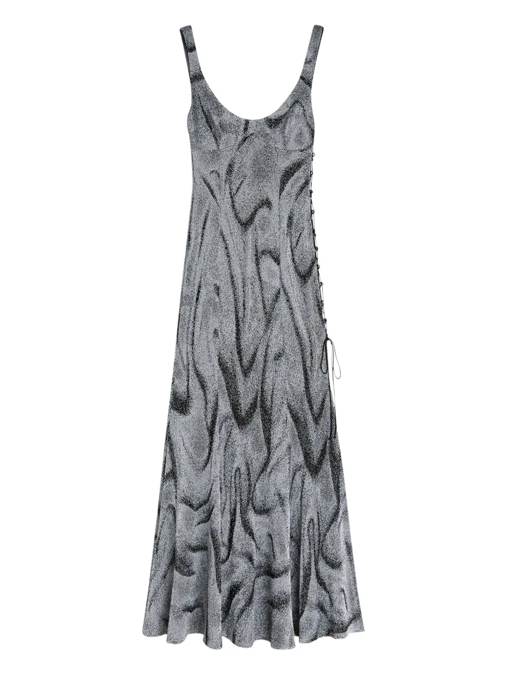 Maccapani Nice But Naughty swirl-print dress - シルバートーン Maccapani Nice But Naughty swirl-print dress - シルバートーン